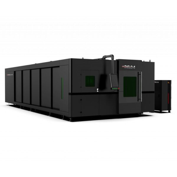 Duale Laser-Schneidmaschine (Blech/Rohr) Bielda M 3015T, Laserquelle Raycus/IPG, Rahmen aus Platten, Aluminium-Quertraverse